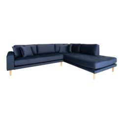 Lido Hjrnesofa ben Ende - Velour
