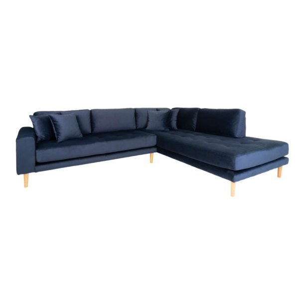 Lido Hjrnesofa ben Ende - Velour