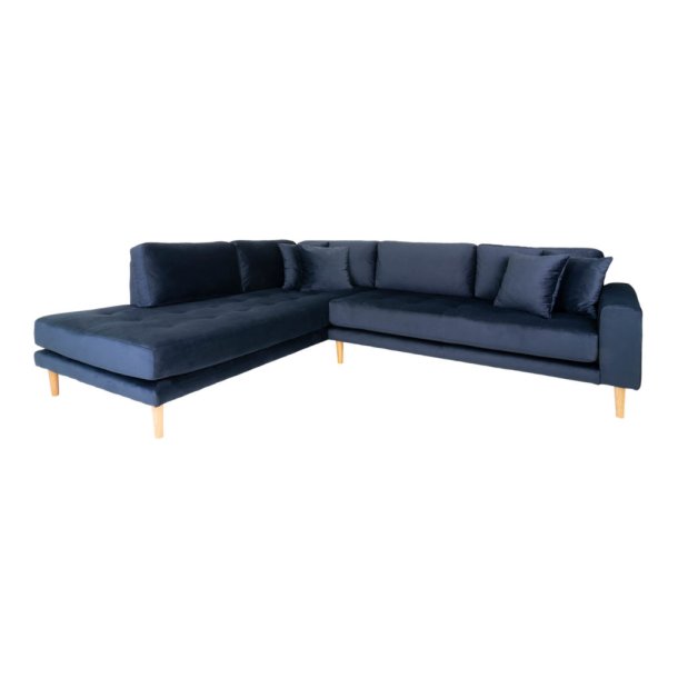 Lido Hjrnesofa ben Ende - Velour