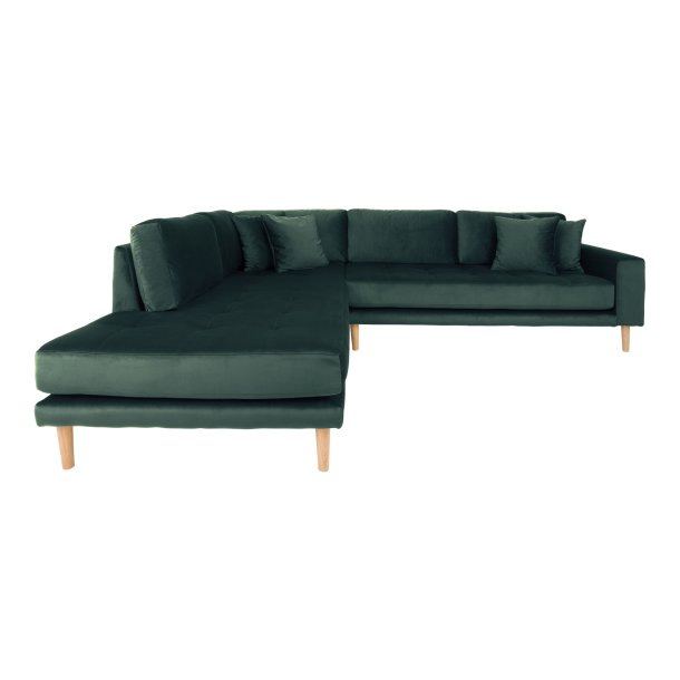 Lido Hjrnesofa ben Ende - Velour
