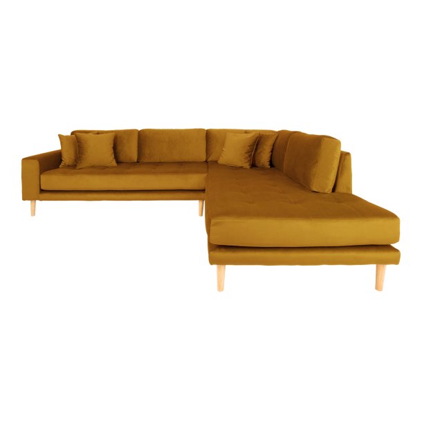 Lido Hjrnesofa ben Ende - Velour