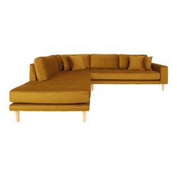 Lido Hjrnesofa ben Ende - Velour