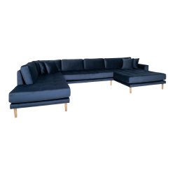 Lido U-Sofa ben Ende - Velour