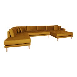 Lido U-Sofa ben Ende - Velour