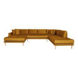Lido U-Sofa ben Ende - Velour