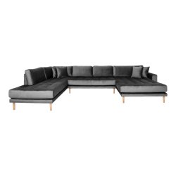 Lido U-Sofa ben Ende - Velour