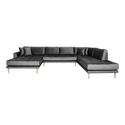 Lido U-Sofa ben Ende - Velour